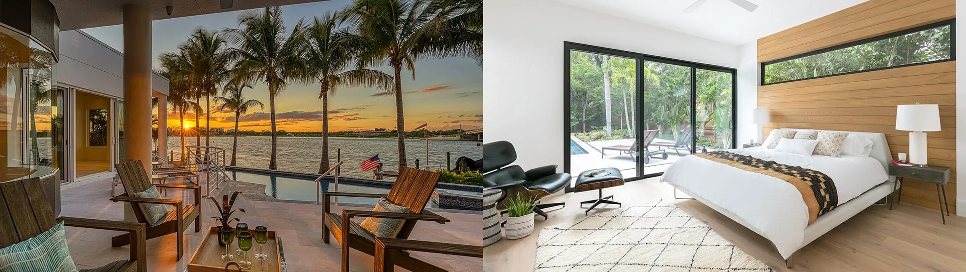 Two home staging examples in Sarasota