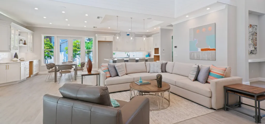 Coastal Contemporary Spec Home Staging McClellan Park Sarasota