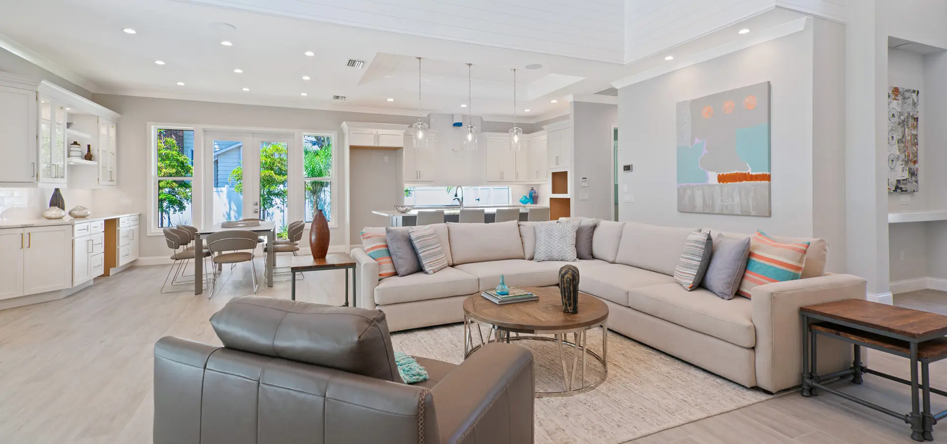 Coastal Contemporary Spec Home Staging McClellan Park Sarasota