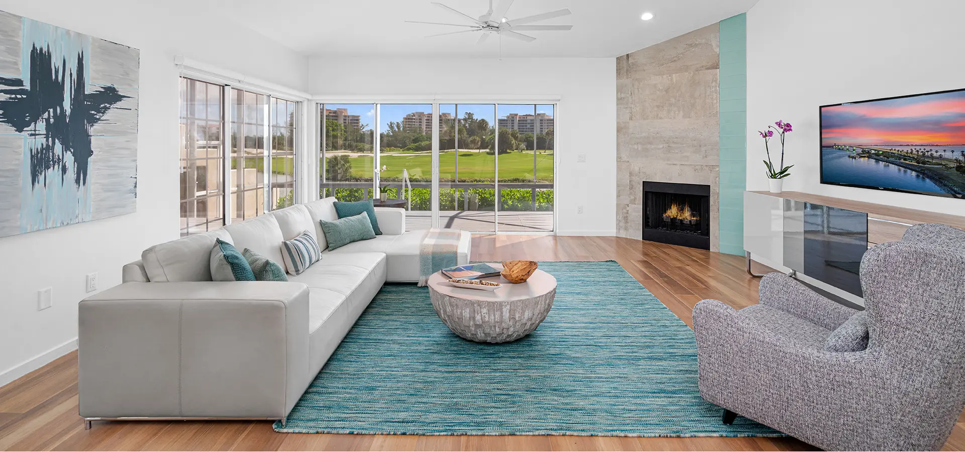 Coastal Contemporary Home Staging in Bay Isles Longboat Key