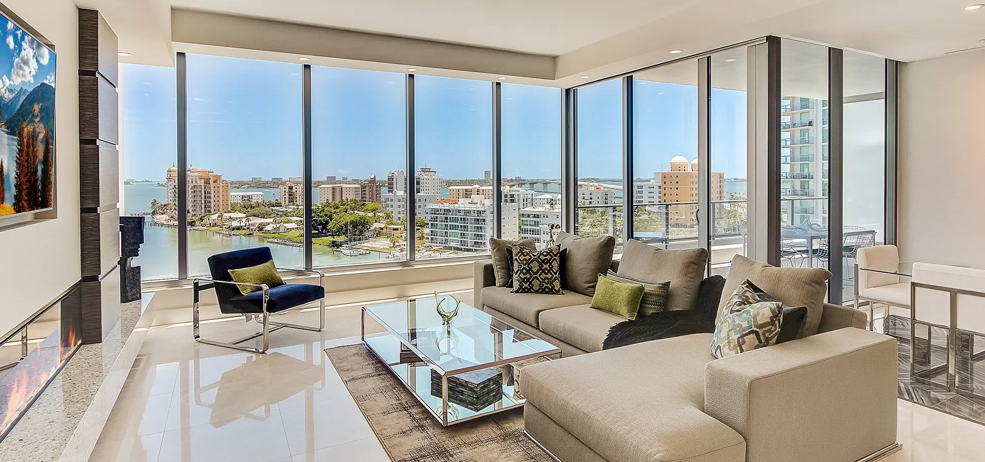 Luxury Condo staging at the VUE Sarasota