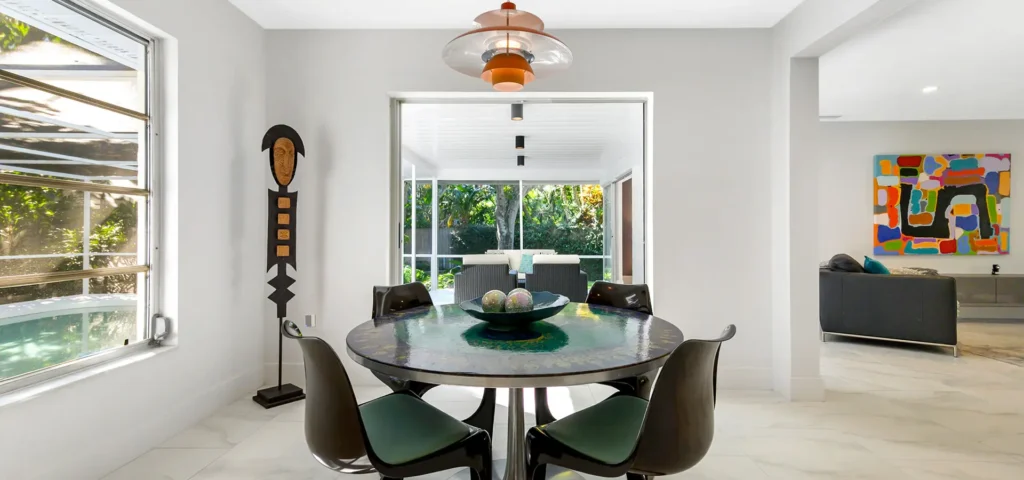 Mid-Century Modern Home Staging in Siesta Key
