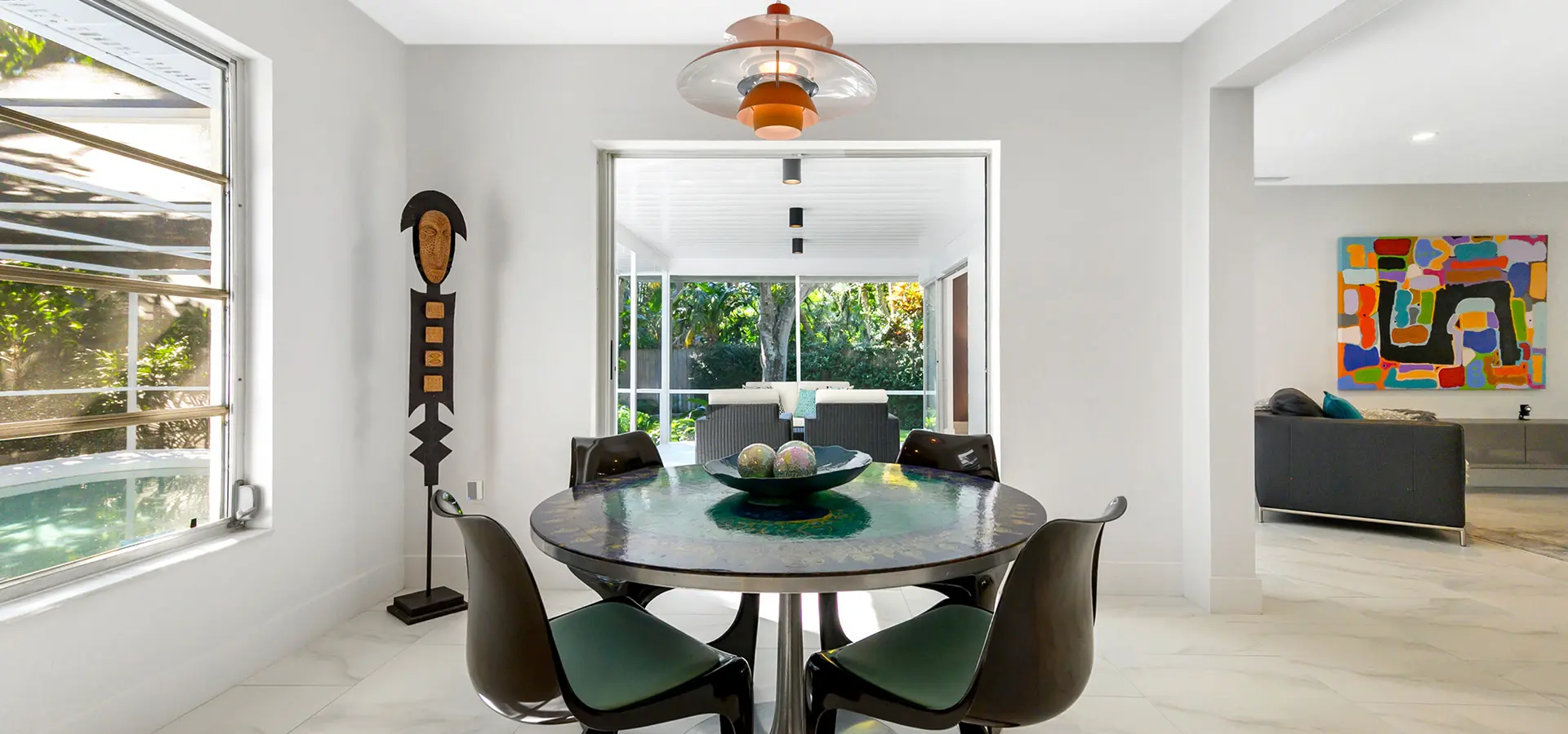 Mid-Century Modern Home Staging in Siesta Key