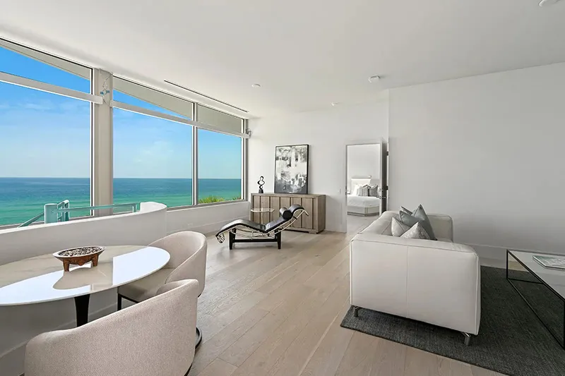 Contemporary waterfront home staging project in Casey Key