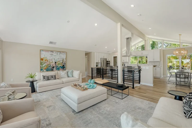 Open Concept Home Staging in Lido Key